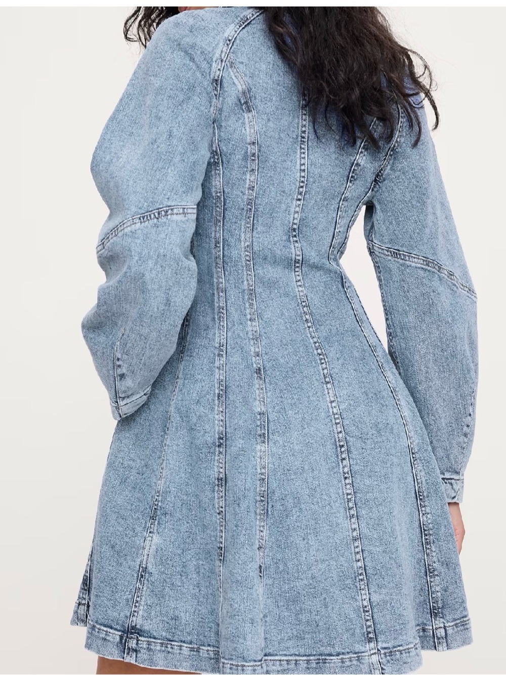 Banana Republic Blue Denim Button-Down Mini Dress - Picture 3 of 7